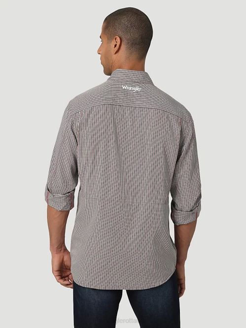 Clothing Baby Blue (112324872) Men Wrangler George Strait Short Sleeve Button Down One Pocket Print Shirt 8V2H300