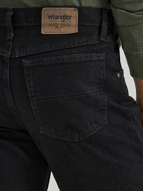 Clothing Black (10ZM100BK) Men Wrangler Authentics Regular Fit Cotton Jean 8V2H147