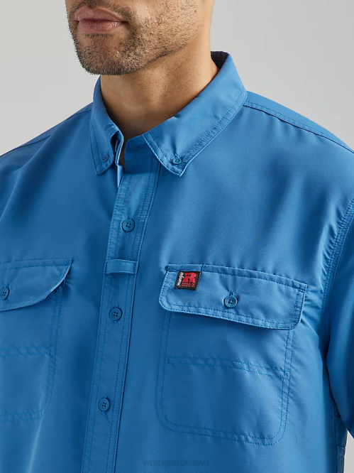 Clothing Dark Blue (112325419) Men Wrangler RIGGS Workwear Lightweight Work Shirt 8V2H347