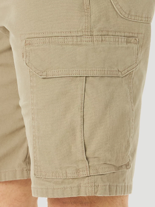 Clothing Dark Khaki (3W362DK) Men Wrangler RIGGS Workwear Stretch Ranger Cargo Short 8V2H536