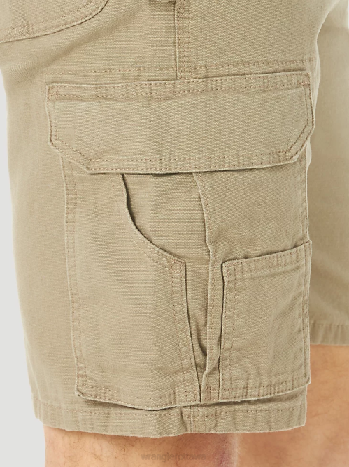 Clothing Dark Khaki (3W362DK) Men Wrangler RIGGS Workwear Stretch Ranger Cargo Short 8V2H536