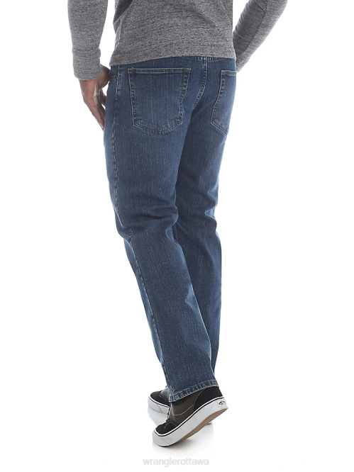 Clothing Dark Stonewash (96FXVSD) Men Wrangler Five Star Premium Denim Flex For Comfort Regular Fit Jean 8V2H139