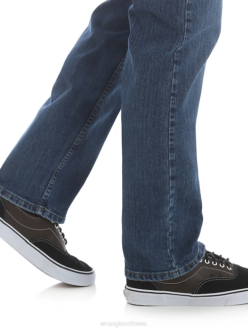Clothing Dark Stonewash (96FXVSD) Men Wrangler Five Star Premium Denim Flex For Comfort Regular Fit Jean 8V2H139