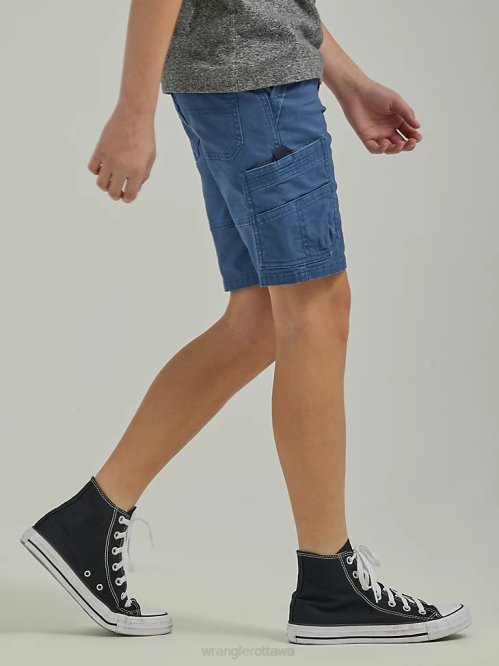 Clothing Darker Denim (112335586) Boys Wrangler Gamer Cargo Short (Husky) 8V2H989