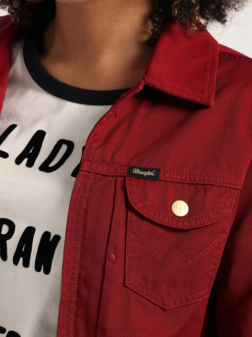 Clothing Golden Khaki (112318477) Women Wrangler RIGGS Tough Layers Sherpa Lined Canvas Jacket 8V2H863