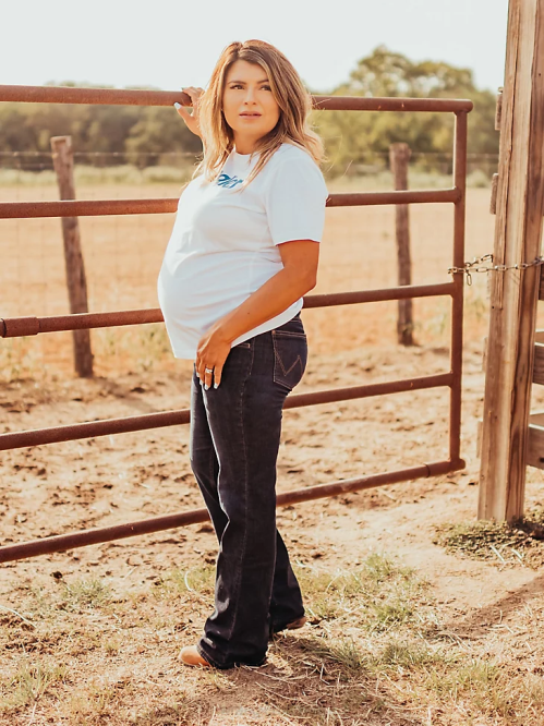 Clothing M Wash (09MWZM1) Women Wrangler Retro Mae Maternity Jean 8V2H807