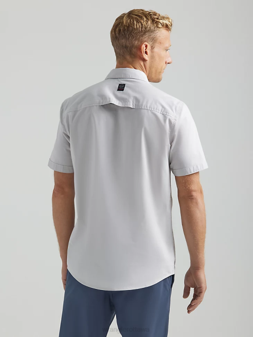 Clothing Mist (112333905) Men Wrangler ATG Asymmetrical Zip Pocket Shirt 8V2H328