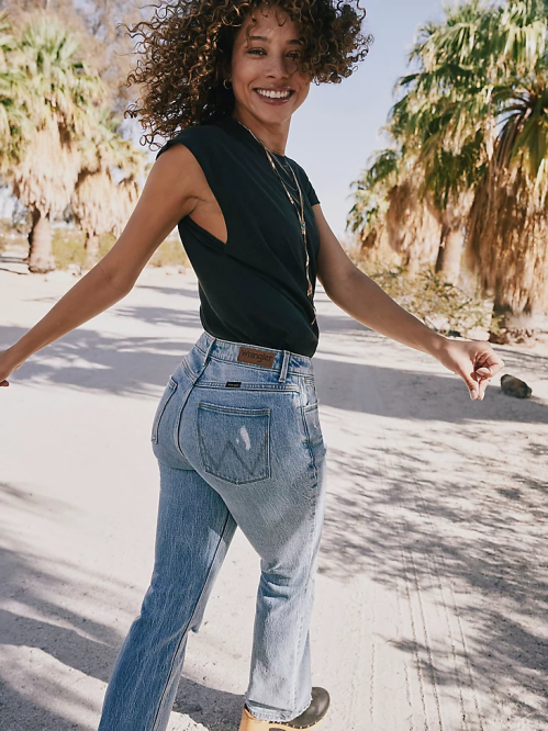 Clothing Preloved (112334587) Women Wrangler Worldwide 661 High Rise Wide Leg Jean 8V2H771