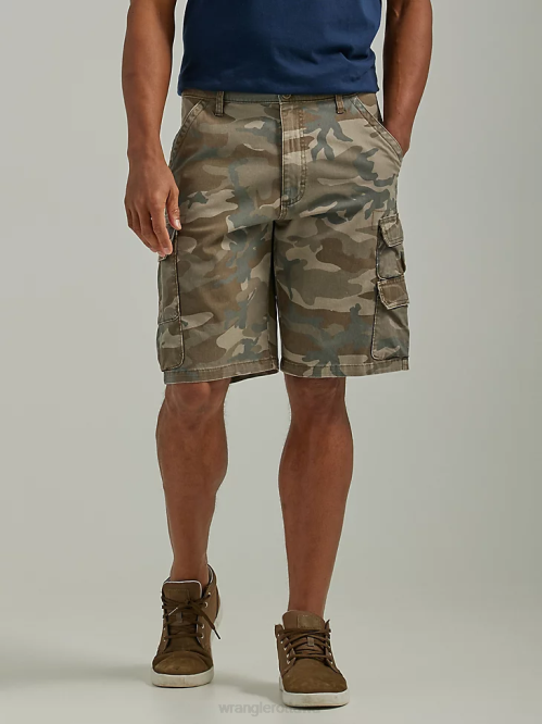 Clothing Shadow Brown Camo (112336366) Men Wrangler Five Star Premium Stacked Cargo Short 8V2H533