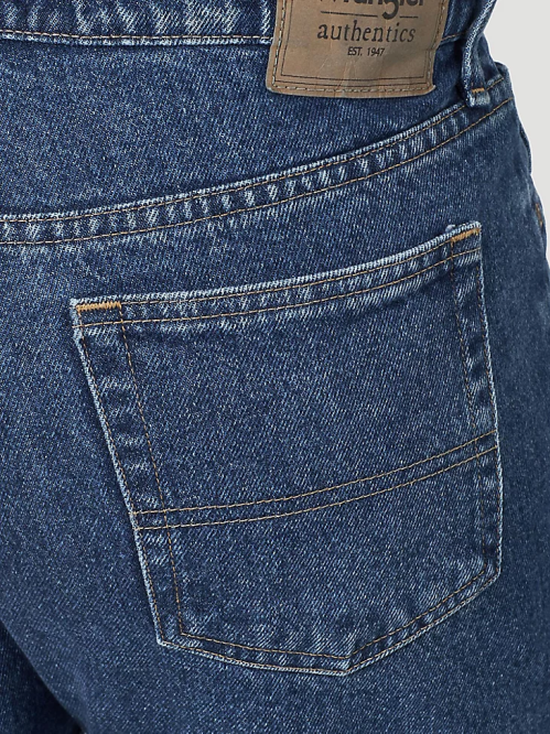 Clothing Stonewash Dark (10ZM200SW) Men Wrangler Authentics Relaxed Fit Cotton Jean 8V2H117