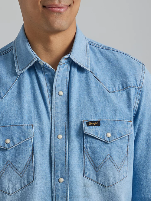 Clothing Sunfade (112335476) Men Wrangler Heritage Workshirt 8V2H475