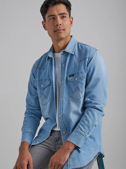 Clothing Sunfade (112335476) Men Wrangler Heritage Workshirt 8V2H475