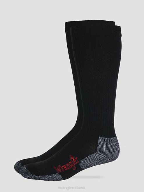 Wrangler Accessories Black (112318155) Men Western Merino Wool Socks 8V2H716