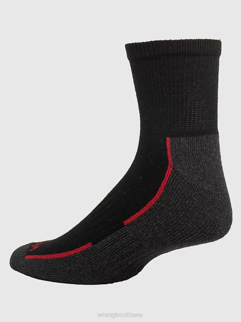 Wrangler Accessories Black (112318616) Men Cushioned Ankle Socks (6-Pack) 8V2H723