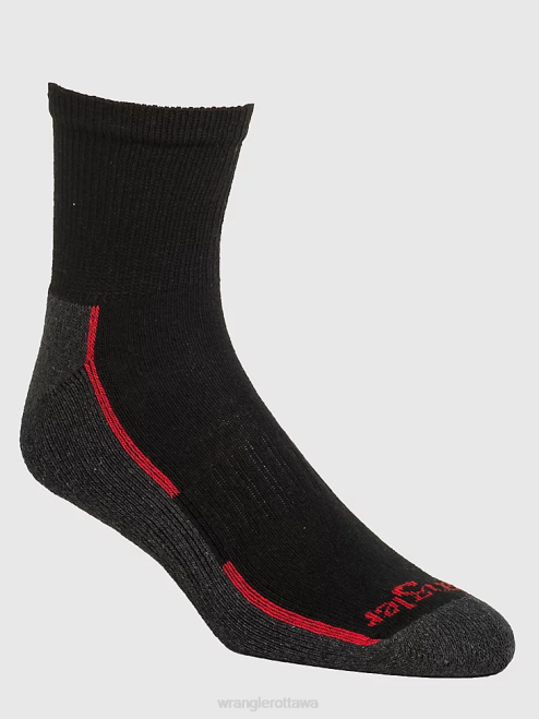 Wrangler Accessories Black (112318616) Men Cushioned Ankle Socks (6-Pack) 8V2H723