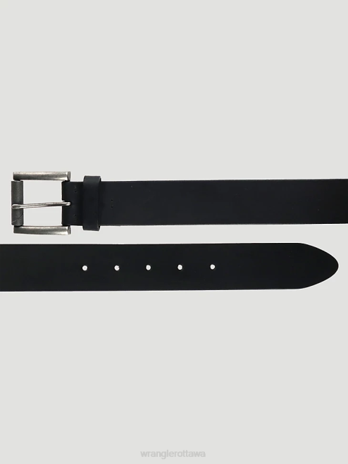 Wrangler Accessories Black (112347107) Men Stitched Leather Belt 8V2H701