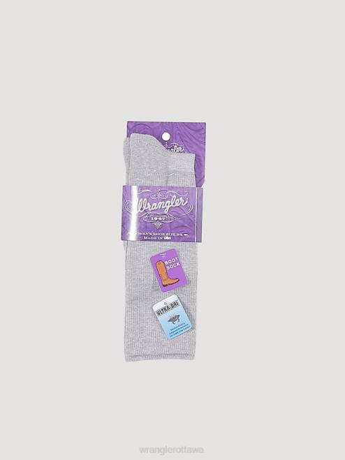 Wrangler Accessories Grey (SOW003G) Women Western Boot Sock 8V2H926