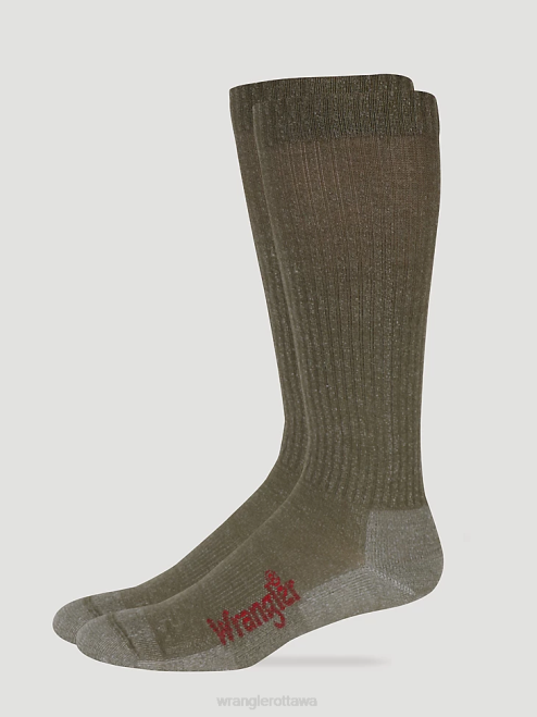 Wrangler Accessories Tan (112318156) Men Western Merino Wool Socks 8V2H717