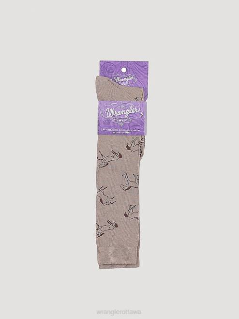Wrangler Accessories Taupe (SOW004T) Women Horse Boot Sock 8V2H924