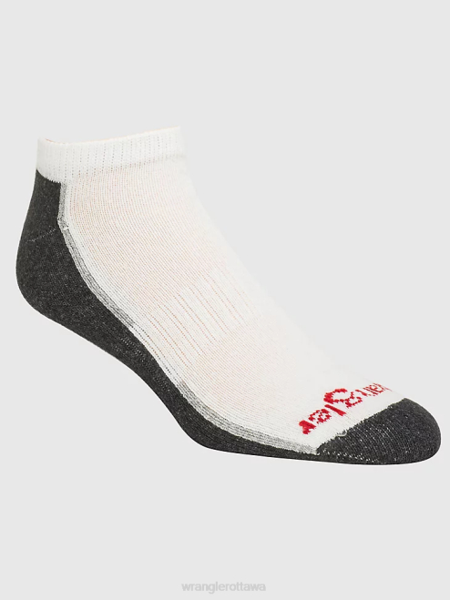 Wrangler Accessories White (112318613) Men Cushioned Ankle Socks (6-Pack) 8V2H724