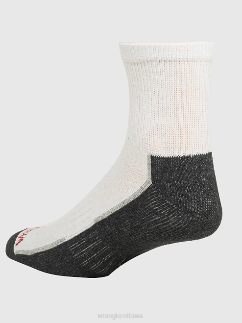 Wrangler Accessories White (112318615) Men Cushioned Ankle Socks (6-Pack) 8V2H722