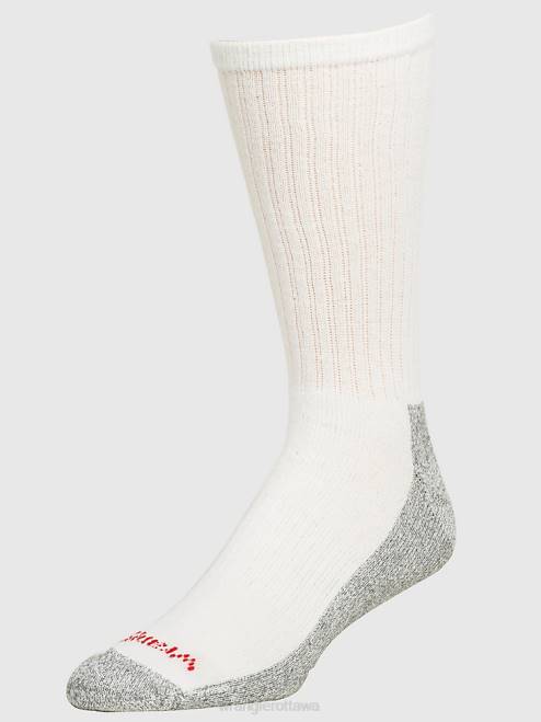 Wrangler Accessories White (112318619) Men Performance Crew Work Socks (6-Pack) 8V2H720