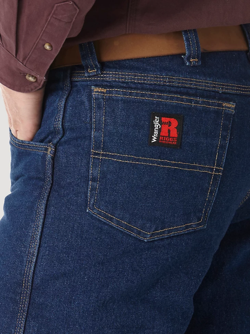Wrangler Clothing Antique Indigo (3W055TH) Men RIGGS Workwear Quilted Lined Five Pocket Jean 8V2H191