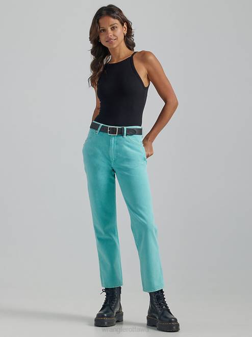 Wrangler Clothing Aquarius (112334577) Women Wild West 603 High Rise Straight Jean 8V2H767