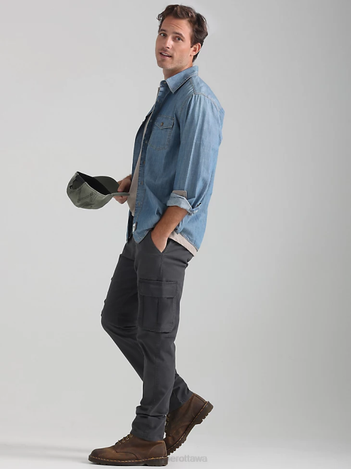 Wrangler Clothing Asphalt (70DYWAS) Men Flex Tapered Cargo Pant 8V2H225