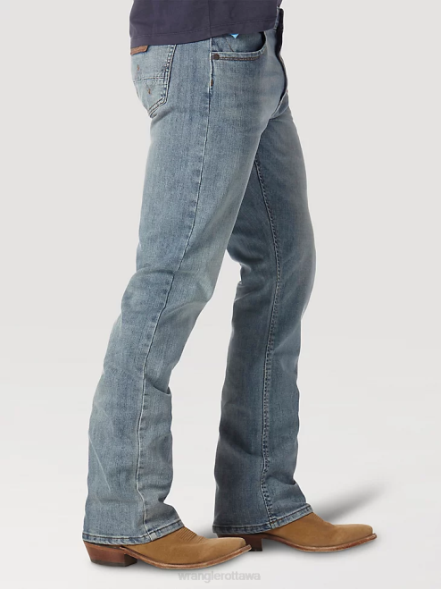 Wrangler Clothing BR Wash (77MWZBR) Men Retro Slim Fit Bootcut Jean 8V2H8