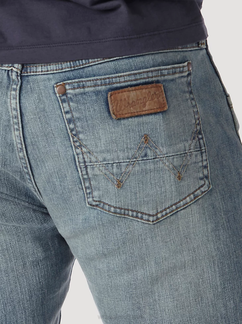 Wrangler Clothing BR Wash (77MWZBR) Men Retro Slim Fit Bootcut Jean 8V2H8