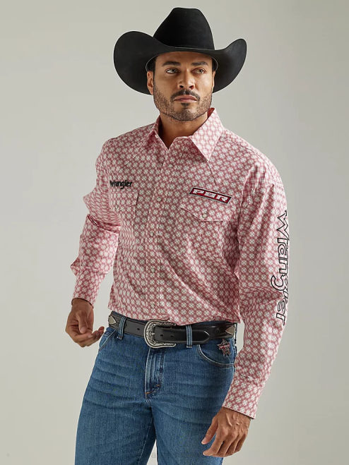 Wrangler Clothing Baby Blue (112324654) Men Fashion Snap Short Sleeve Western Snap Plaid Shirt 8V2H457