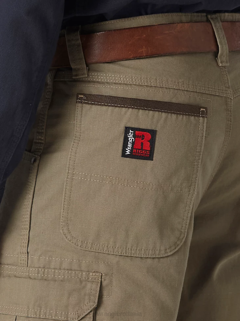 Wrangler Clothing Bark (3W065BR) Men RIGGS WORKWEAR Lined Ripstop Ranger Pant 8V2H655