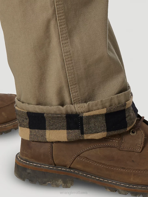 Wrangler Clothing Bark (3W065BR) Men RIGGS WORKWEAR Lined Ripstop Ranger Pant 8V2H655