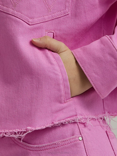 Wrangler Clothing Berry (112333570) Women Western Crop Shacket 8V2H857