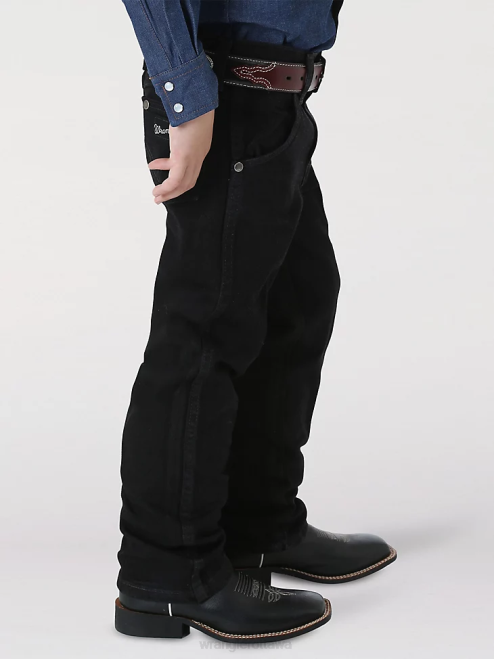 Wrangler Clothing Black (1013JSEWK) Boys Little Silver Edition Jean 8V2H1027