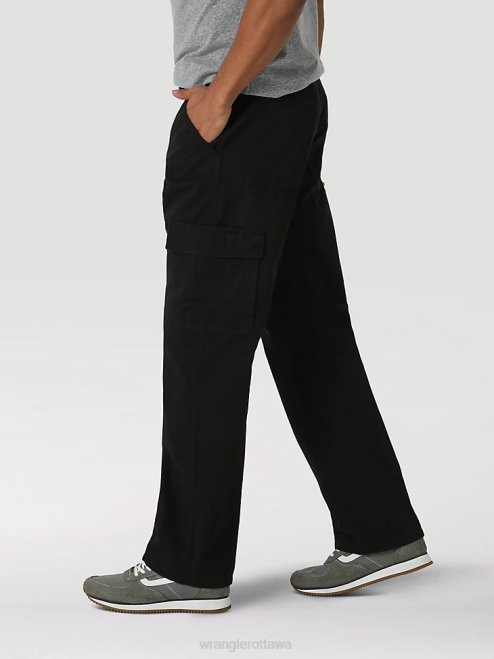 Wrangler Clothing Black (10ZM6LGBL) Men Authentics Relaxed Cargo Pant 8V2H245
