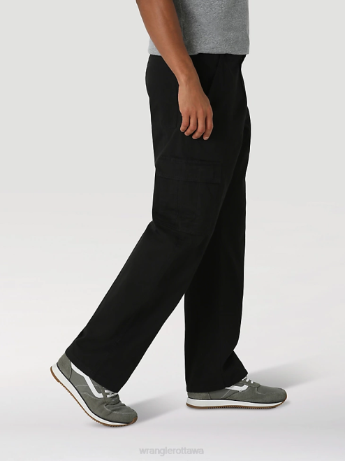 Wrangler Clothing Black (10ZM6LGBL) Men Authentics Relaxed Cargo Pant 8V2H245