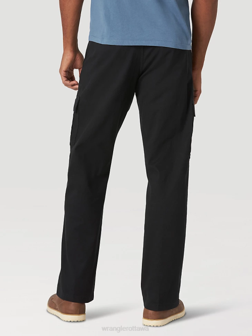 Wrangler Clothing Black (10ZM7ABBL) Men Authentics Relaxed Stretch Cargo Pant 8V2H233