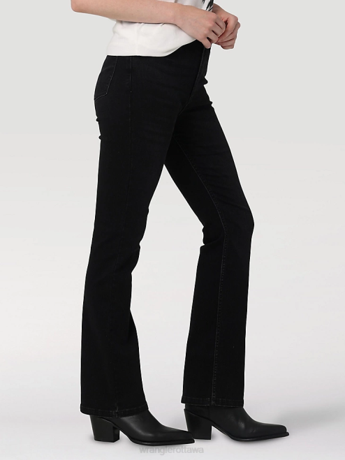 Wrangler Clothing Black (112324252) Women High Rise Bold Boot Jean 8V2H732