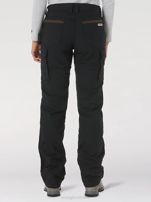 Wrangler Clothing Black (3WF60BK) Women RIGGS Workwear Ripstop Ranger Cargo Pant 8V2H821