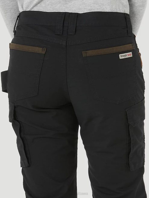 Wrangler Clothing Black (3WF60BK) Women RIGGS Workwear Ripstop Ranger Cargo Pant 8V2H821