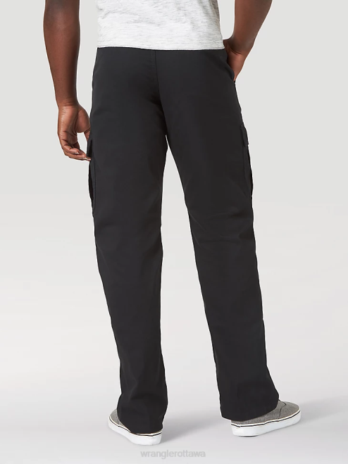 Wrangler Clothing Black (70ABWBL) Men Five Star Premium Relaxed Fit Flex Cargo Pant 8V2H218