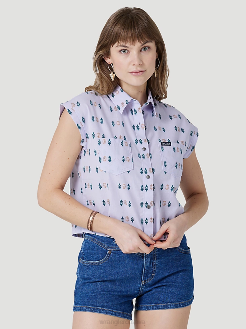 Wrangler Clothing Black (LW1002X) Women Long Sleeve One Point Front and Back Yokes Solid Top 8V2H888