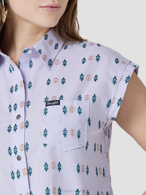 Wrangler Clothing Black (LW1002X) Women Long Sleeve One Point Front and Back Yokes Solid Top 8V2H888