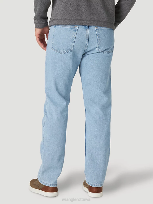 Wrangler Clothing Bleached Indigo (96FXVBI) Men Five Star Premium Denim Flex For Comfort Regular Fit Jean 8V2H137
