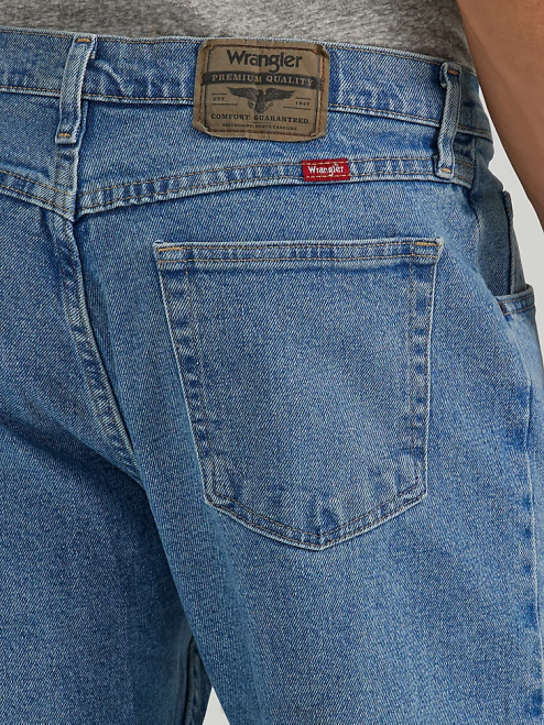 Wrangler Clothing Bleached Tint (97FXVBT) Men Five Star Premium Denim Flex for Comfort Relaxed Fit Jean 8V2H85