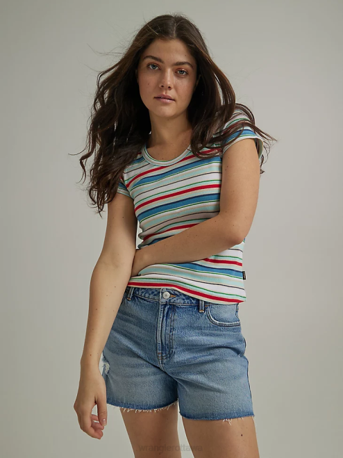 Wrangler Clothing Bloom (112333478) Women High Rise Mid Thigh Short 8V2H826