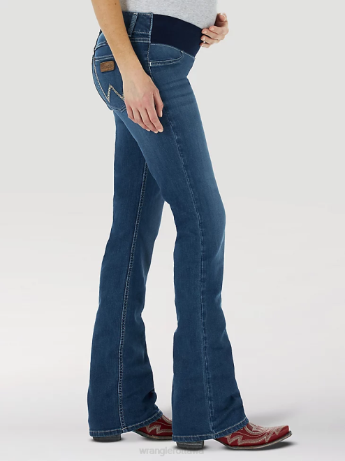 Wrangler Clothing Blue (1009MWZM2) Women Retro Mae Maternity Jean 8V2H808