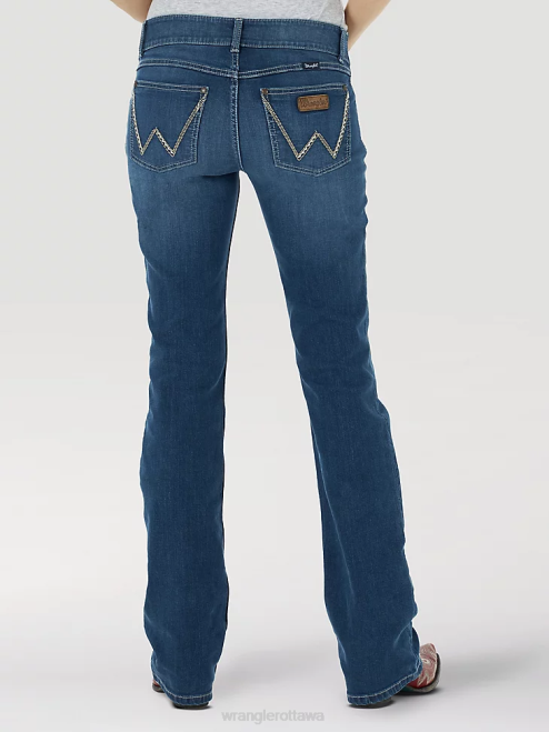 Wrangler Clothing Blue (1009MWZM2) Women Retro Mae Maternity Jean 8V2H808